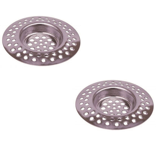 2 FILTRI LAVELLO LAVANDINO UNIVERSALE INOX CUCINA BAGNO DIAM 7 CM BCF 379003