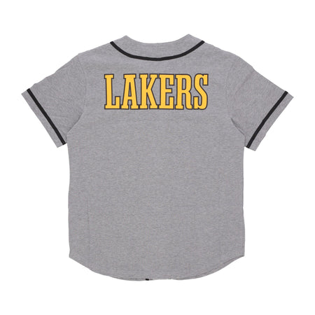 NEW ERA Casacca Bottoni Uomo Nba Baseball Jersey Loslak Heather Grey/authentic Gold da uomo