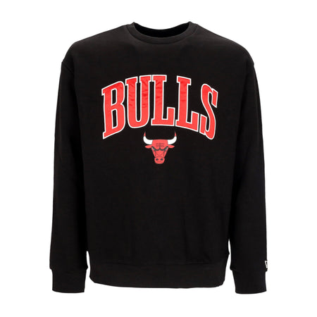 NEW ERA Felpa Leggera Girocollo Uomo Nba Applique Crew Chibul Black/front Door Red da uomo