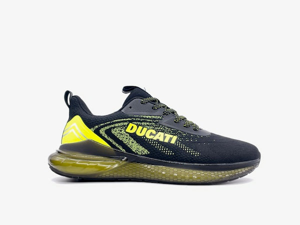 DUCATI Sneaker uomo DU23M106BE01 nera e gialla