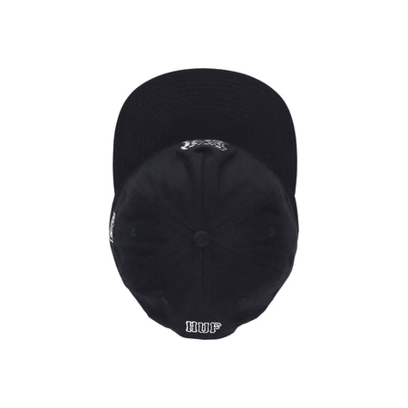 HUF Cappellino Visiera Piatta Uomo H-star Cap Black da uomo