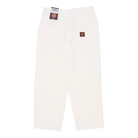 SANTA CRUZ Pantalone Lungo Uomo Classic Label Panel Optic White da uomo