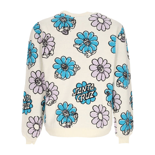 SANTA CRUZ Maglione Donna Wildflower Knit Crew Multi da donna