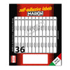 Etichetta Adesiva Bianca 46X8Mm (10Fogli X 36Etichette A Fascetta Markin