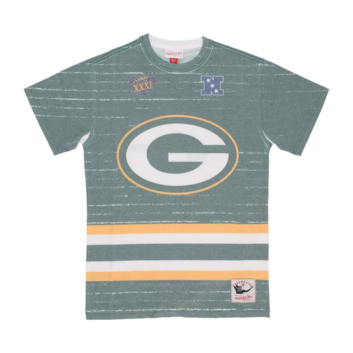 MITCHELL & NESS Maglietta Uomo Nfl Jumbotron 3.0 Sublimated Tee Grepac Multi/white da uomo