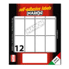 Etichetta Adesiva Bianca 46X27Mm (10Fogli X 12Etichette Markin