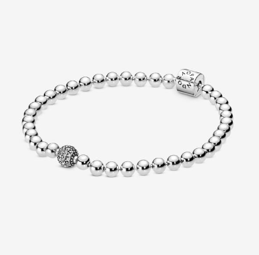 Pandora Bracciale Sfere Luminose e Pavè Purely