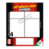 Etichetta Adesiva Bianca 70X56Mm (10Fogli X 4Etichette Markin