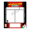Etichetta Adesiva Bianca 83X53Mm (10Fogli X 3Etichette Markin