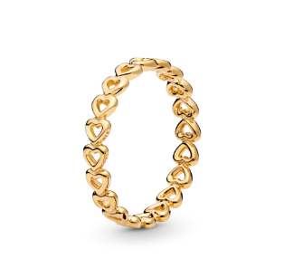 Pandora - Anello fascia di cuori