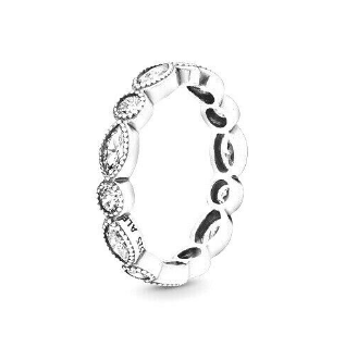 Pandora - Anello a fascia con pietre taglio Marquise elegante