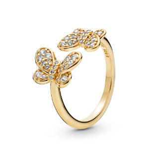 Pandora - Anello aperto Farfalle Preziose