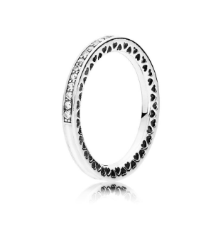 Pandora - Anello Cuori scintillante