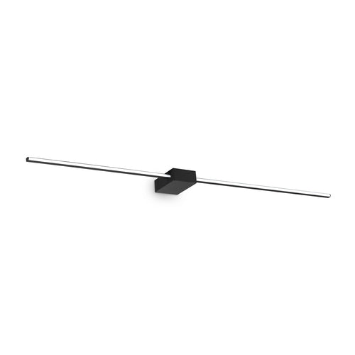 Applique Da Parete Contemporaneo Theo Alluminio Nero Led 30,5W 3000K Ip20