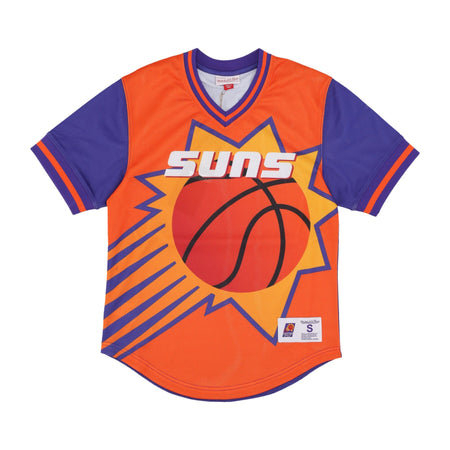 MITCHELL &amp; NESS Casacca Uomo Nba Jumbotron 3.0 Mesh V-neck Phosun Multi/white da uomo