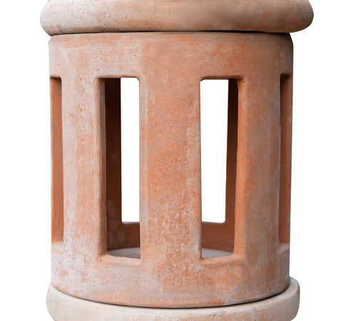 Biscottini Biscottini Lanterna Terracotta Toscana Made Italy Fatta Mano Gelo Esterno 30x64