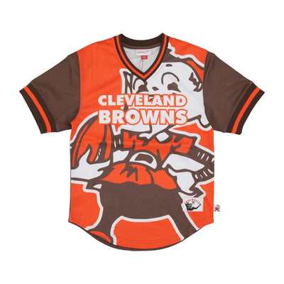 MITCHELL & NESS Casacca Uomo Nfl Jumbotron 3.0 Mesh V-neck Clebro Multi/white da uomo