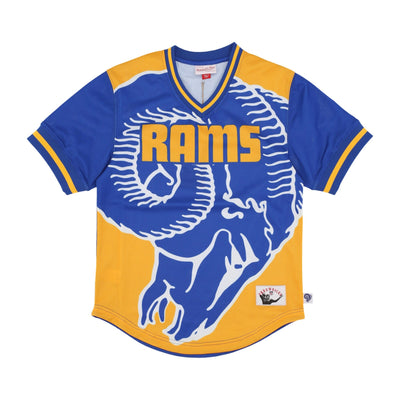 MITCHELL & NESS Casacca Uomo Nfl Jumbotron 3.0 Mesh V-neck Losram Multi/white da uomo