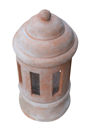 Biscottini Lanterna in terracotta toscana 100% Made in Italy interamente Lavorata a Mano L30XPR30XH68 CM