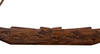 Biscottini Giogo in legno massello di tiglio finitura noce.Made in Italy dimensioni