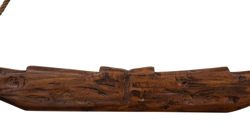 Biscottini Giogo in legno massello di tiglio finitura noce.Made in Italy dimensioni