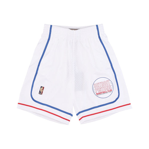 MITCHELL & NESS Pantaloncino Basket Uomo Nba Hwc Shorts 2007 Detpis White/original Team Colors da uomo