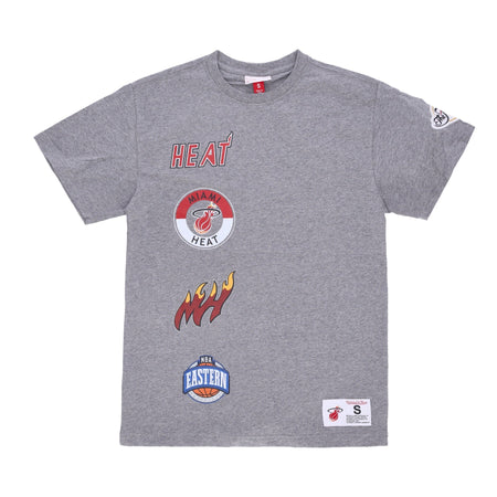 MITCHELL &amp; NESS Maglietta Uomo Nba Hometown Tee Miahea Grey Heather da uomo