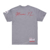 MITCHELL & NESS Maglietta Uomo Nba Hometown Tee Miahea Grey Heather da uomo