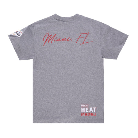MITCHELL &amp; NESS Maglietta Uomo Nba Hometown Tee Miahea Grey Heather da uomo