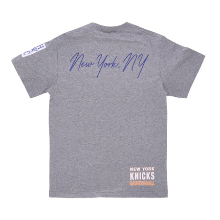 MITCHELL &amp; NESS Maglietta Uomo Nba Hometown Tee Neykni Grey Heather da uomo