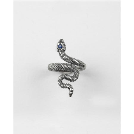 NOVE25 - ANELLO SERPENTE CON SPINELLO BLU