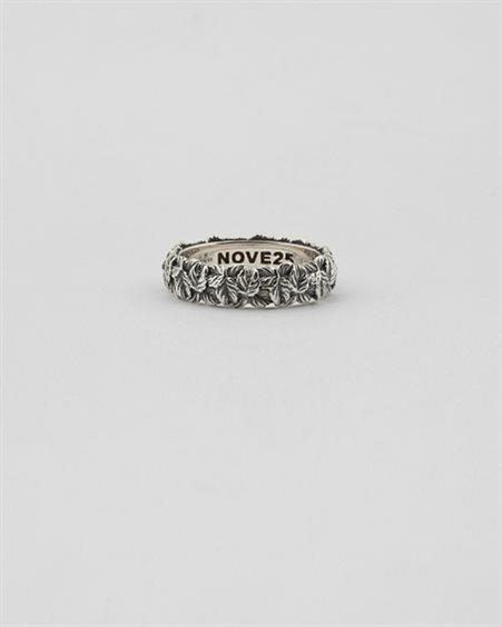 NOVE25 - ANELLO FEDE FOGLIE