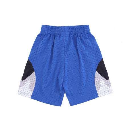 MITCHELL &amp; NESS Pantaloncino Tipo Basket Uomo Nba Road 2015 Shorts Hardwood Classics Mintim Blue da uomo