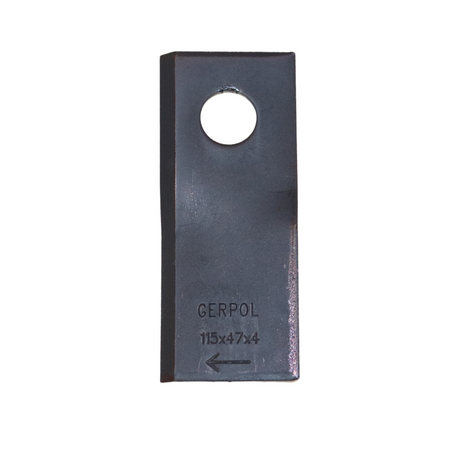 Coltello Dx Piegato 115x47mm Foro Ø 19mm Claas 9520420 confezione da 10 pezzi