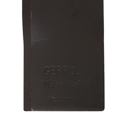 Coltello Dx Piegato 112x48mm Foro Ø 19mm Krone 1398890 confezione da 10 pezzi