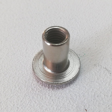 Testina nichelata con filettatura interna M 6 - 10pz