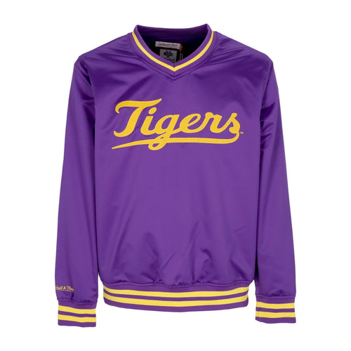 MITCHELL & NESS Casacca Uomo Ncaa Sideline Pullover Satin Jacket Loutig Purple da uomo