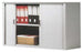 Sopralzo con ante scorrevoli a serrandina per archivio documenti cm. 120x45x85h