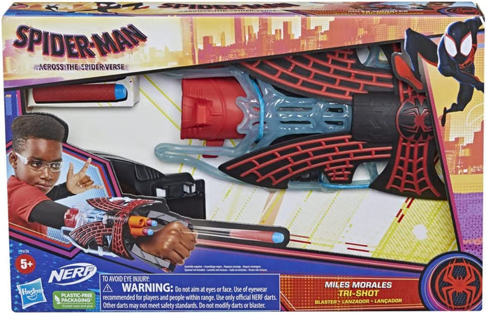 Hasbro Marvel Spider-Man: Across The Spider-Verse, Miles Morales, Blaster Tri-Shot
