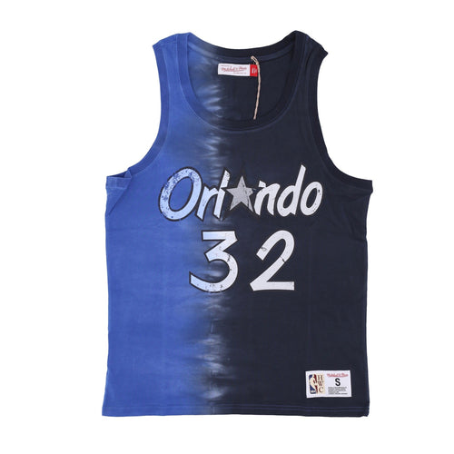 MITCHELL & NESS Canotta Uomo Nba Vertical Tie Dye Tank Hardwood Classics No 32 Shaquille O'neal Orlmag Original Team Colors da uomo
