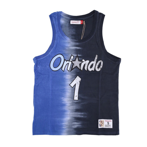 MITCHELL & NESS Canotta Uomo Nba Vertical Tie Dye Tank Hardwood Classics No 1 Anfernee Hardaway Orlmag Original Team Colors da uomo