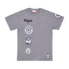 MITCHELL & NESS Maglietta Uomo Ncaa Hometown Tee Grey Heather da uomo