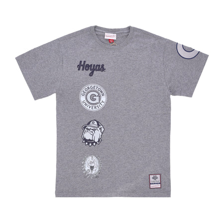 MITCHELL &amp; NESS Maglietta Uomo Ncaa Hometown Tee Grey Heather da uomo
