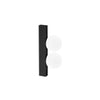 Applique Da Parete Contemporanea Ping Pong Metallo Nero Led 6W 3000K Ip20
