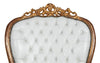 Biscottini POLTRONA A TRONO STILE FRANCESE LUIGI XVI IN LEGNO MASSELLO DI FAGGIO Opulenta,