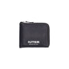IUTER Portafoglio Uomo Zip Wallet Black da uomo