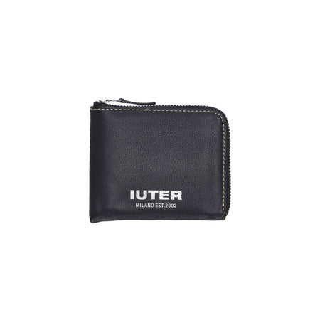IUTER Portafoglio Uomo Zip Wallet Black da uomo