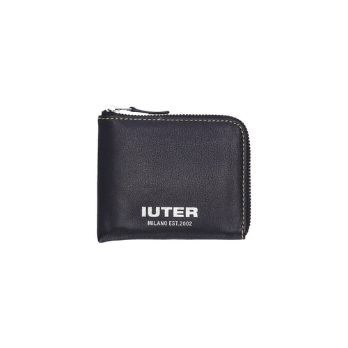 IUTER Portafoglio Uomo Zip Wallet Black da uomo