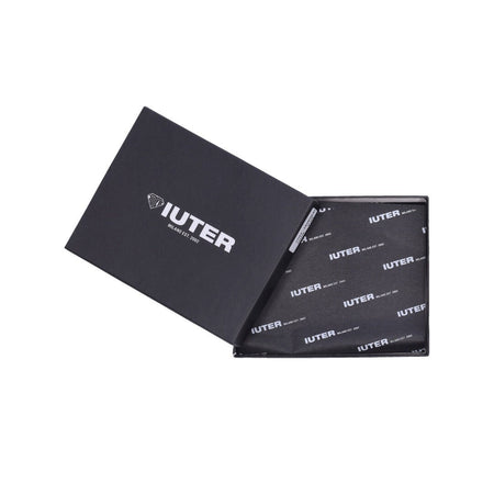 IUTER Portafoglio Uomo Zip Wallet Black da uomo