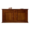 MOBILI 2G - MADIA CREDENZA 2 PORTE IN LEGNO TINTA NOCE 213x51x12